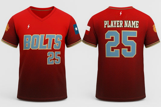 Baseball V Neck Jersey - Delivered in 15 Business Days