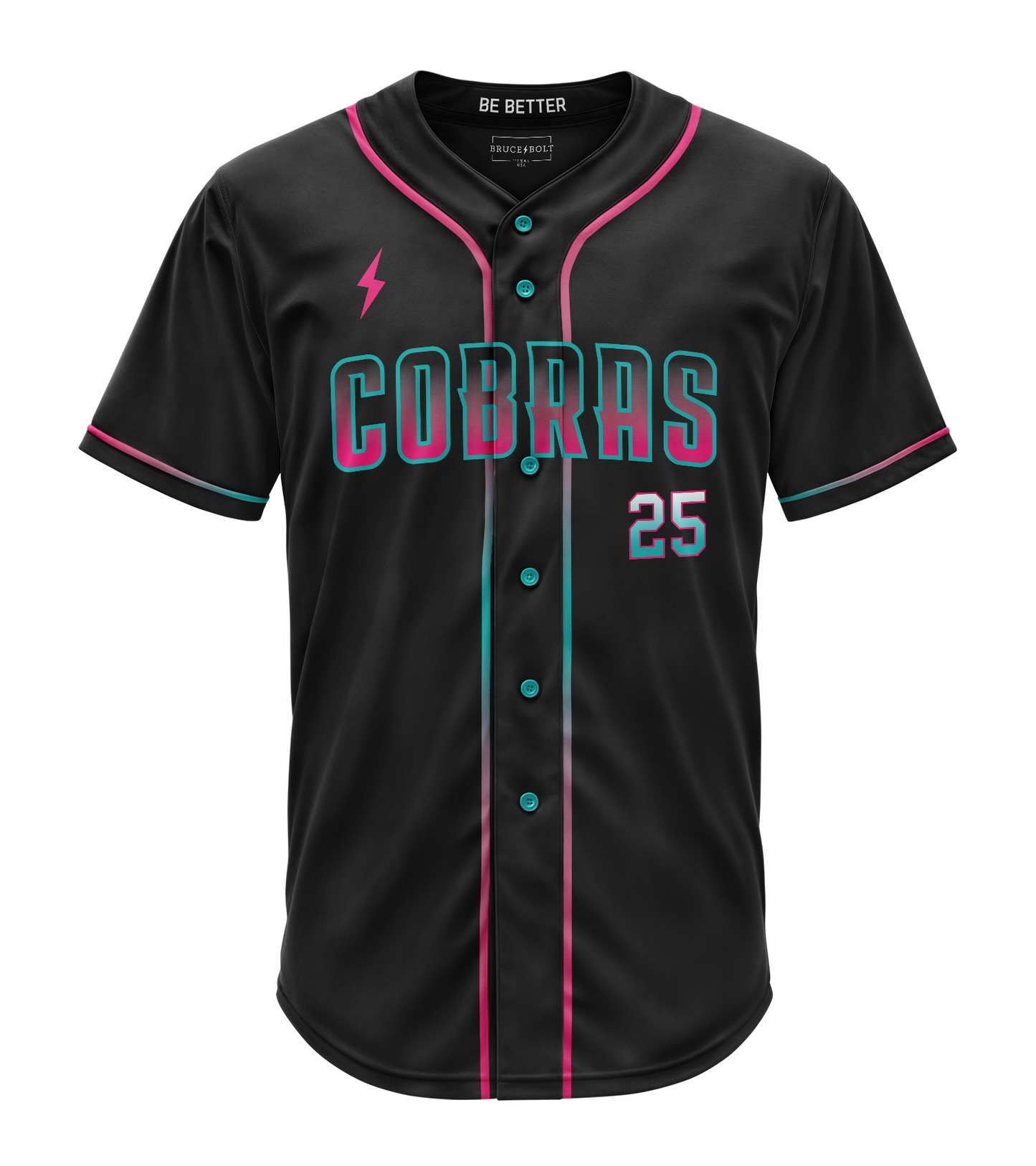 BRUCE BOLT FULL BUTTON. - ATX COBRAS HOME JERSEY