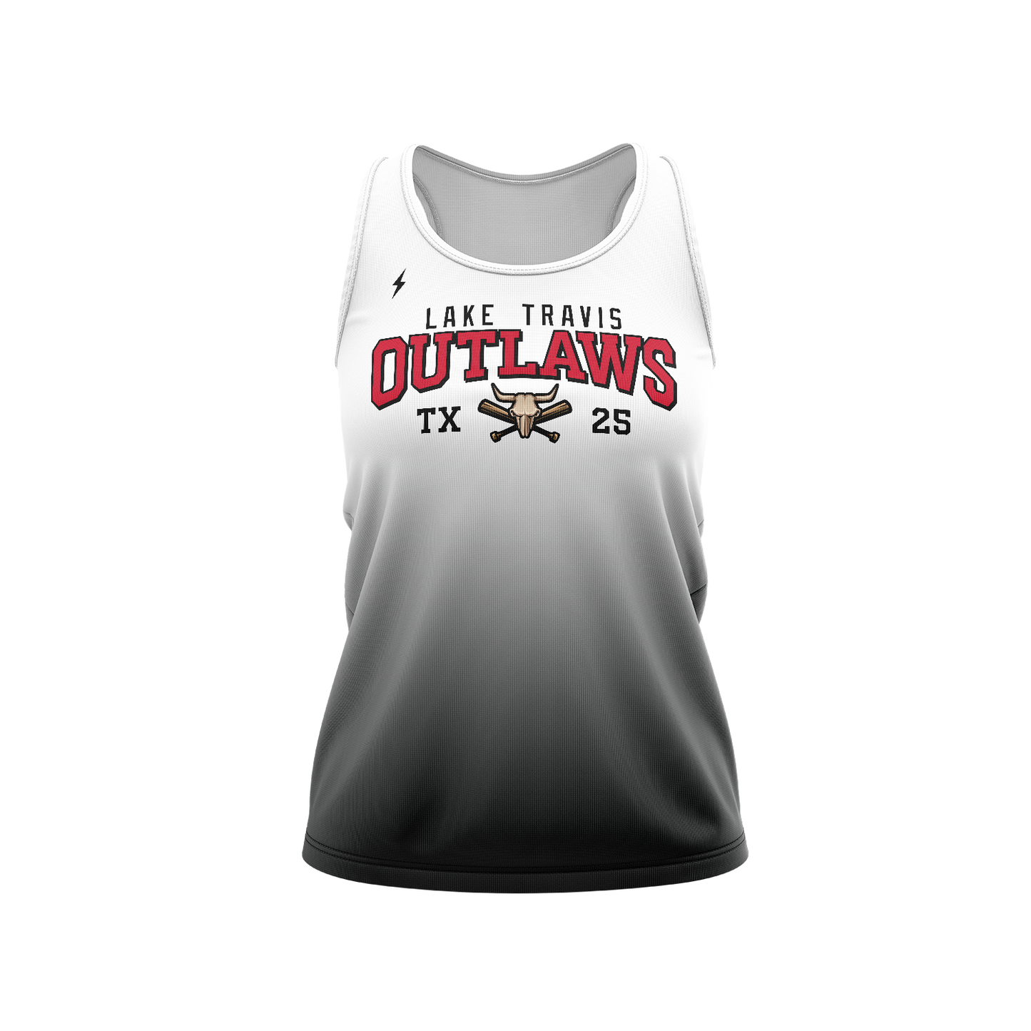 LT OUTLAWS RAZOR BACK TANK - BLACK FADE
