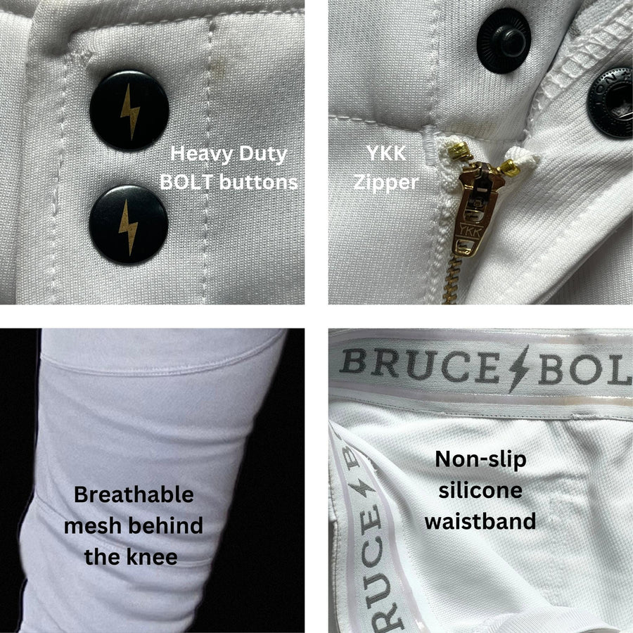 Premium Pro Baseball Pant - Knicker- White