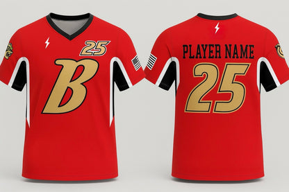 Baseball V Neck Jersey - Delivered in 15 Business Days