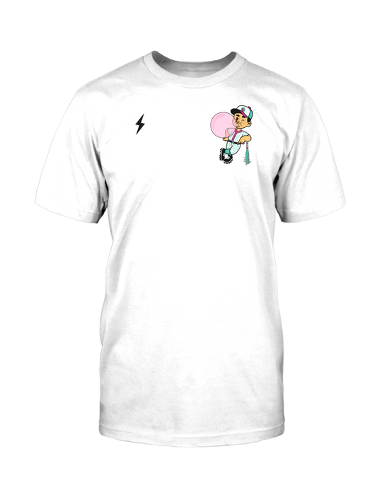 BRAWLERS Bat Boy CREW NECK T-SHIRT - WHITE