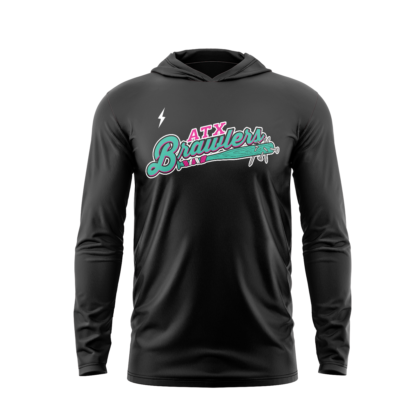 BRUCE BOLT - BRAWLERS LIGHT WEIGHT HOODIE - Black