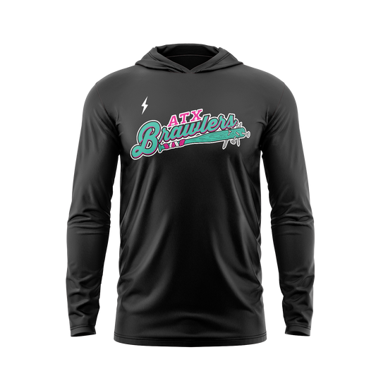 BRUCE BOLT - BRAWLERS LIGHT WEIGHT HOODIE - Black