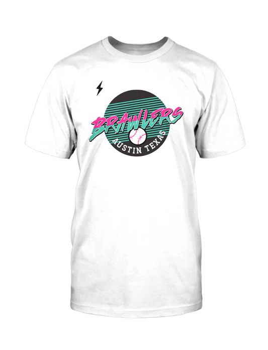BRAWLERS CREW NECK T-SHIRT - WHITE
