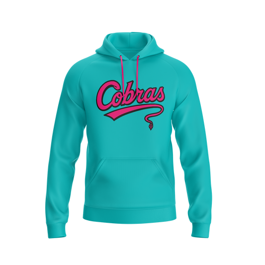 BRUCE BOLT TEAMS- WINTER HOODIE - COBRAS - TEAL