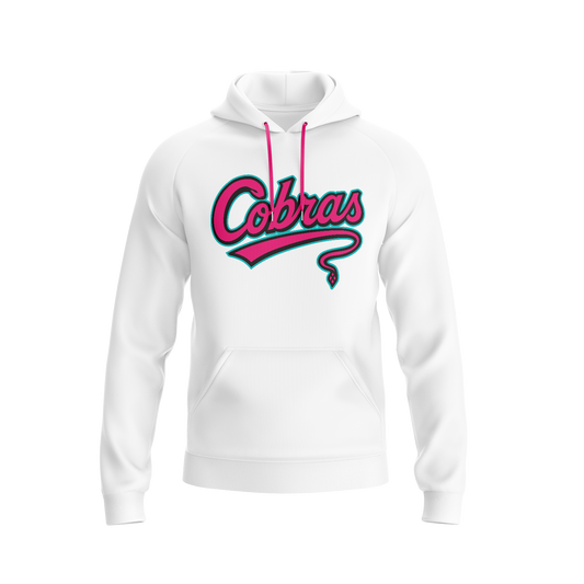 BRUCE BOLT TEAMS- WINTER HOODIE - COBRAS - WHITE