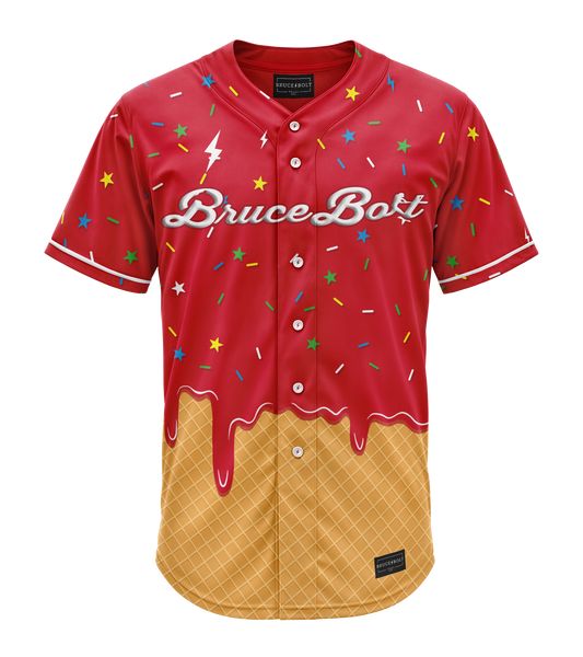 Premium BRUCE BOLT TEAMS - Full Button Sublimated Customizable Shirt