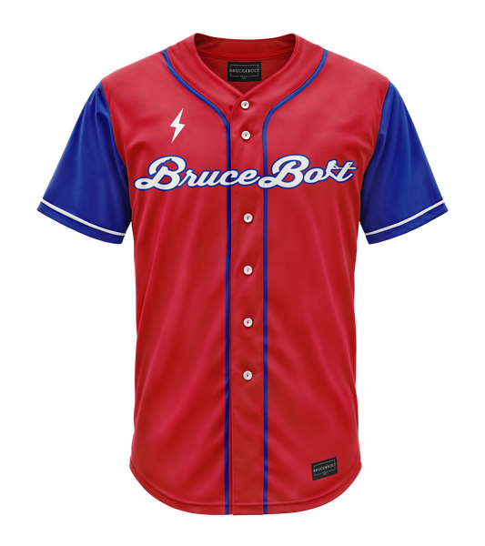 Premium BRUCE BOLT TEAMS - Full Button Sublimated Customizable Shirt