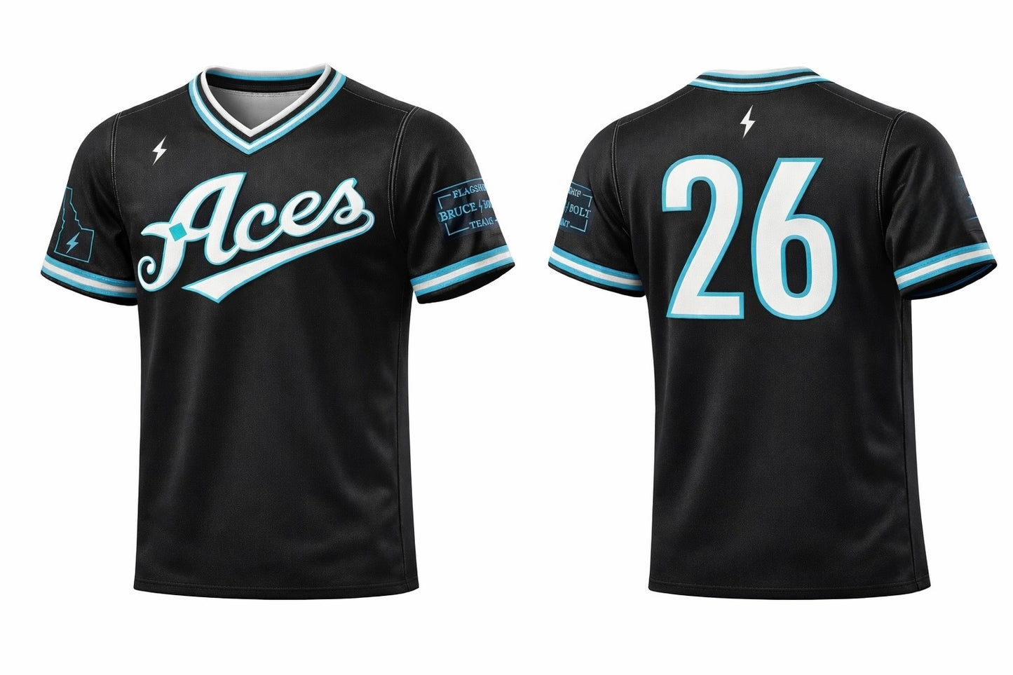 ACES Softball BLACK - V NECK