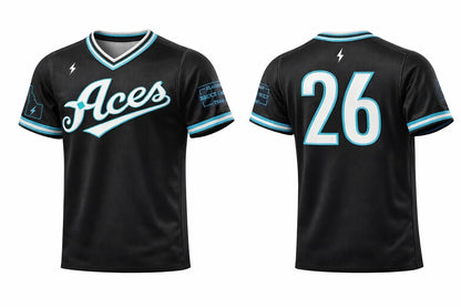 ACES Softball BLACK - V NECK