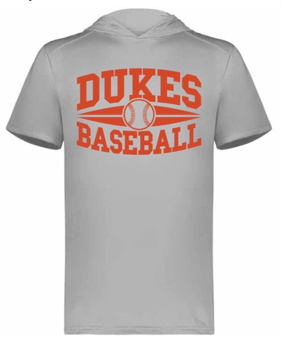 DUKE BASEBALL Short Sleeve Hoodie