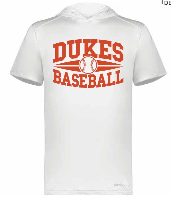 DUKE BASEBALL Short Sleeve Hoodie
