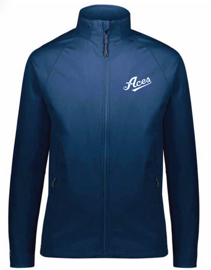 ACES FEATHERLIGHT SOFT SHELL JACKET (NAVY)