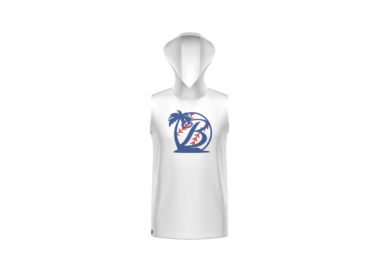 ISLAND BOYS WHITE FS ASCEND Sleeveless Hoodie