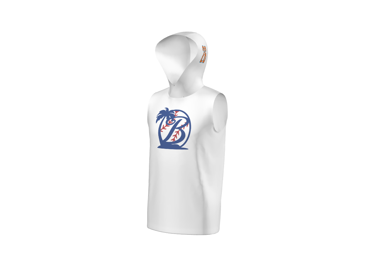 ISLAND BOYS WHITE FS ASCEND Sleeveless Hoodie