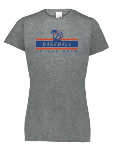 LIMITED - LADIES - ISLAND BOYS Grey Tri-Blend Tee