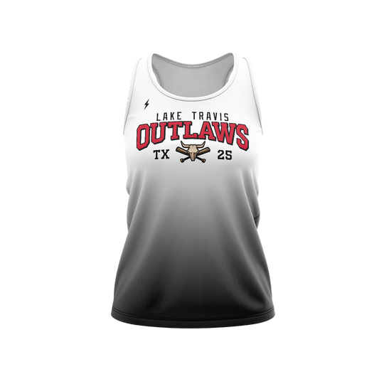 LT OUTLAWS RAZOR BACK TANK - BLACK FADE